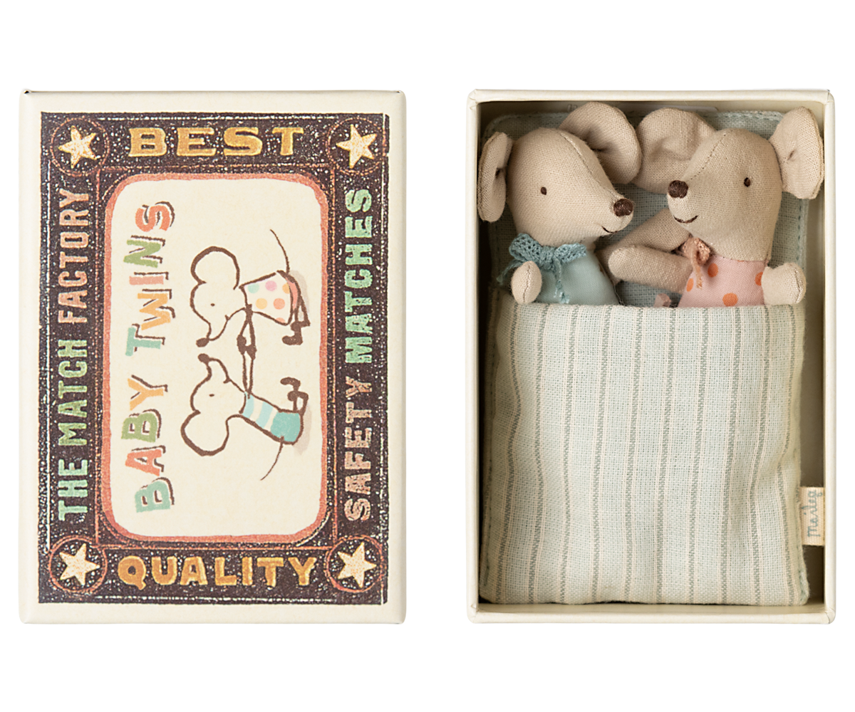 Baby Twins Mice in a Matchbox Baby Twins Mice in a Matchbox