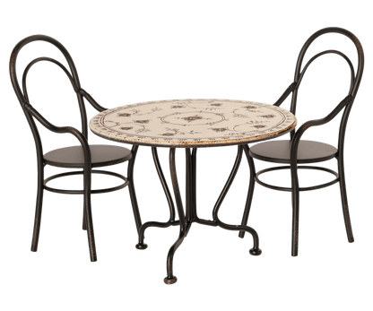 Dining table, Set with 2 chairs