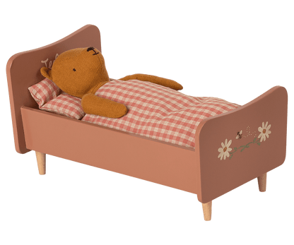 Wooden bed, Teddy mom - Rose