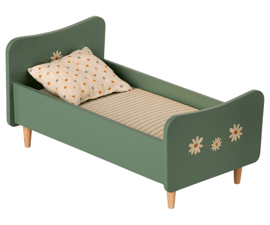Wooden bed, Mini - Mint blue