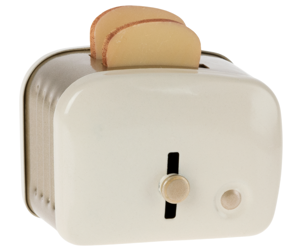 Miniature toaster with bread - Off-white - Maileg Germany – Maileg EU