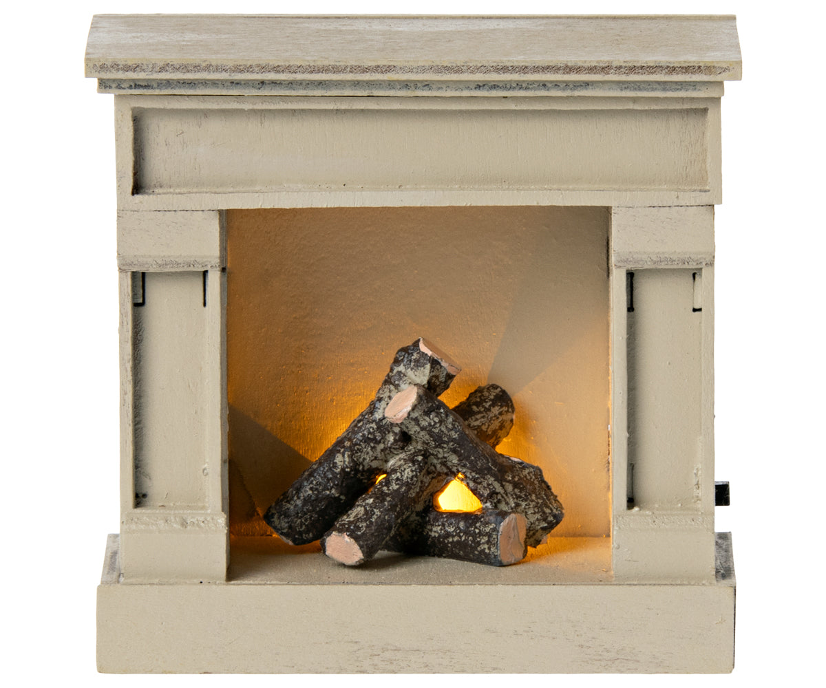 Miniature fireplace - Off-white