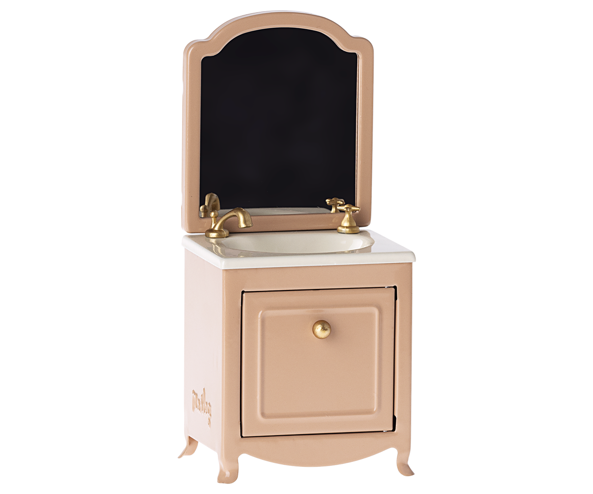 Sink dresser w. mirror, Mouse - Dark powder