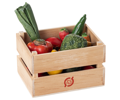 Caixa com vegetais e frutas, Miniatura