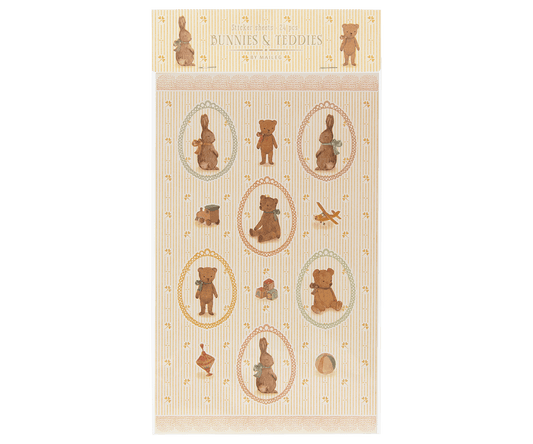Sticker sheet, Bunnies and Teddies