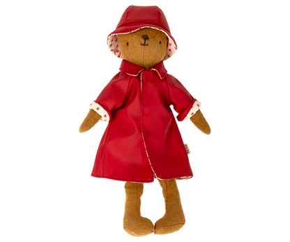 Rain coat w. hat, Teddy mum