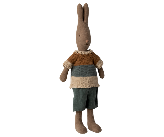 Rabbit size 2, Brown - Shirt and shorts