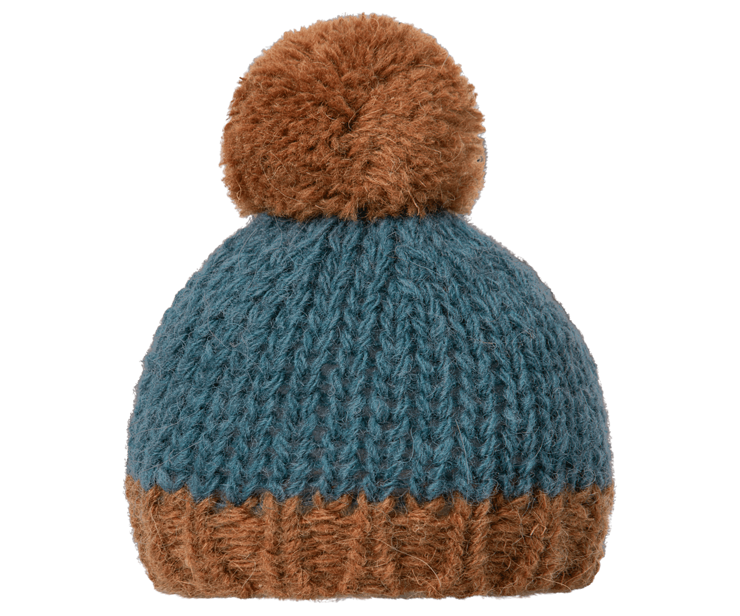 Best friends Knitted hat - Petrol/brown