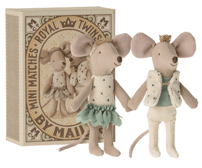 Royal twins mice, Little sister and brother inbox