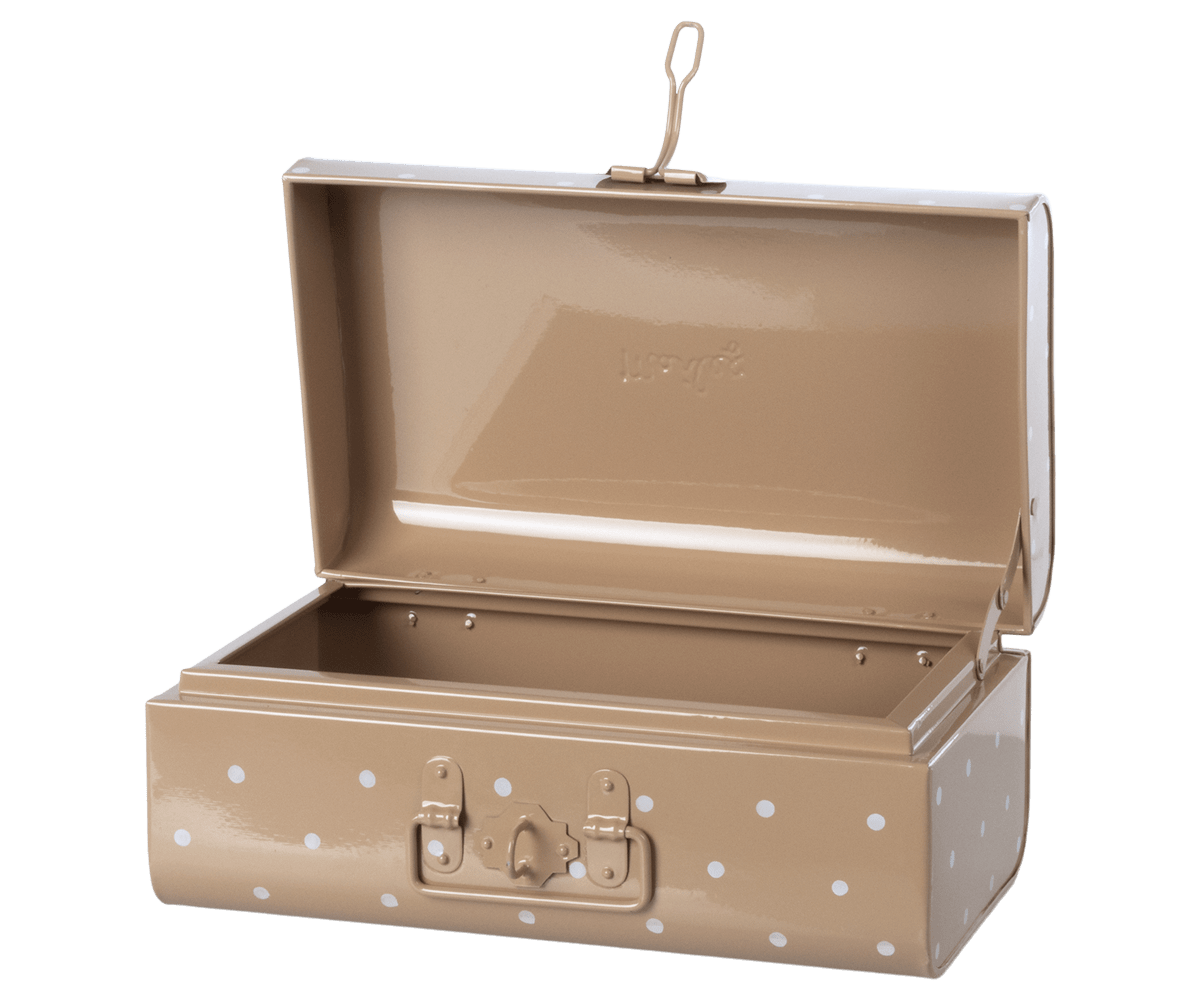 Storage suitcase, Small - Rose w. dots