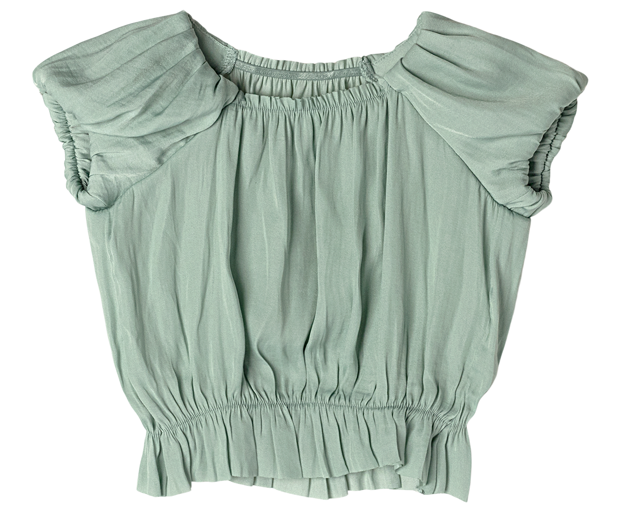 Princess blouse, 6-8 years - Mint