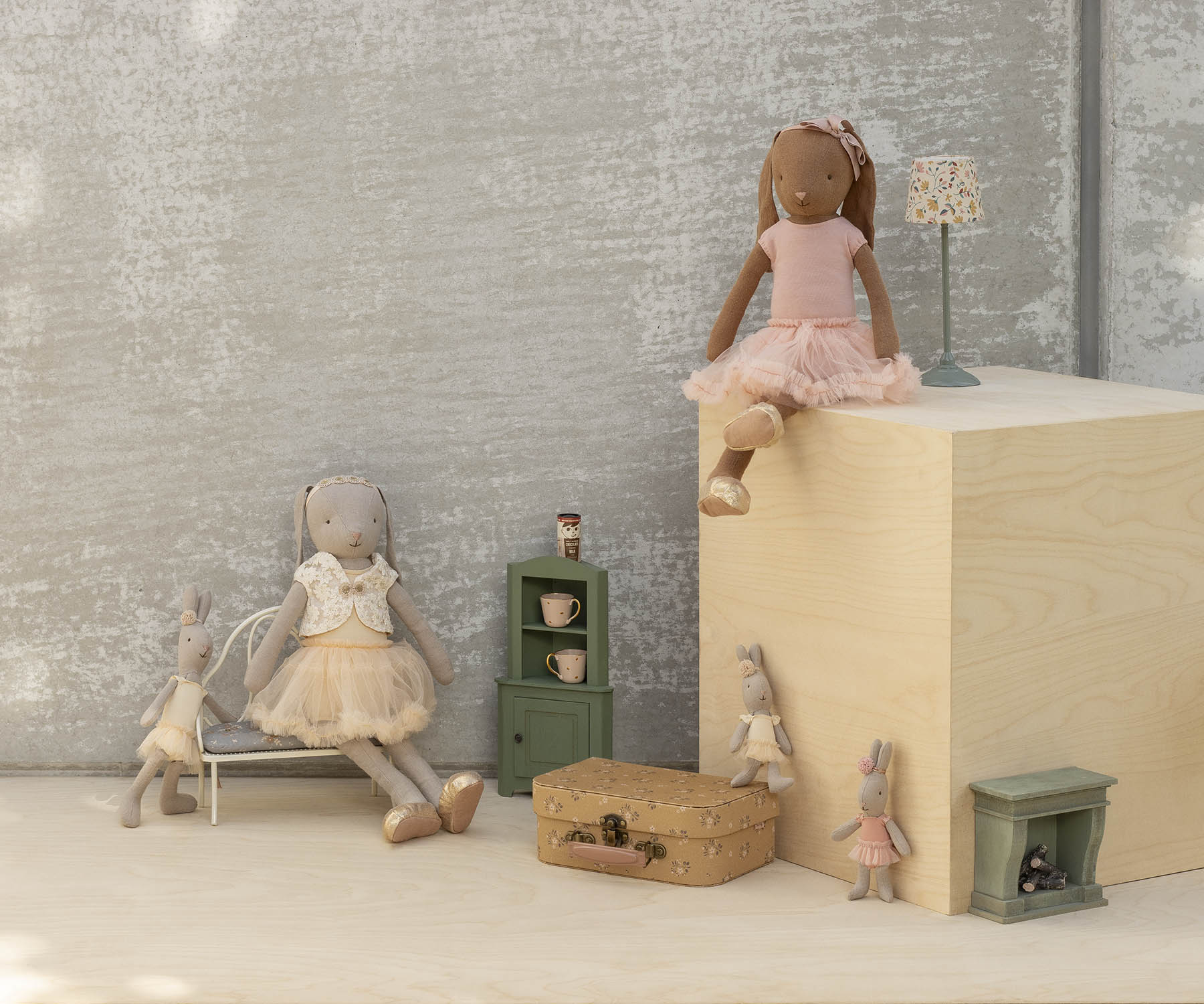 Rabbit, Micro - Ballet suit and skirt cream – Maileg EU