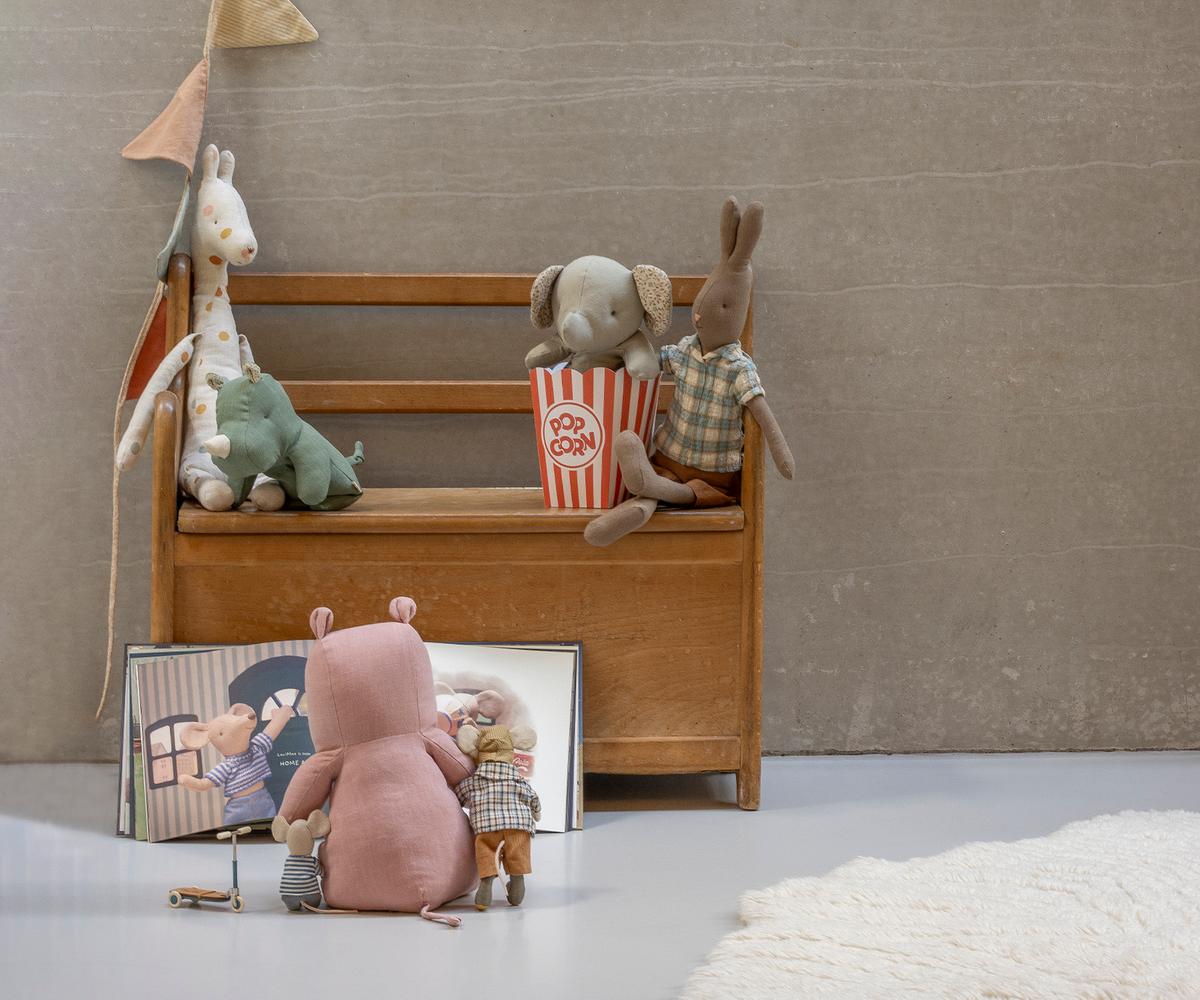 Safari friends, Hippo, Small - Rose